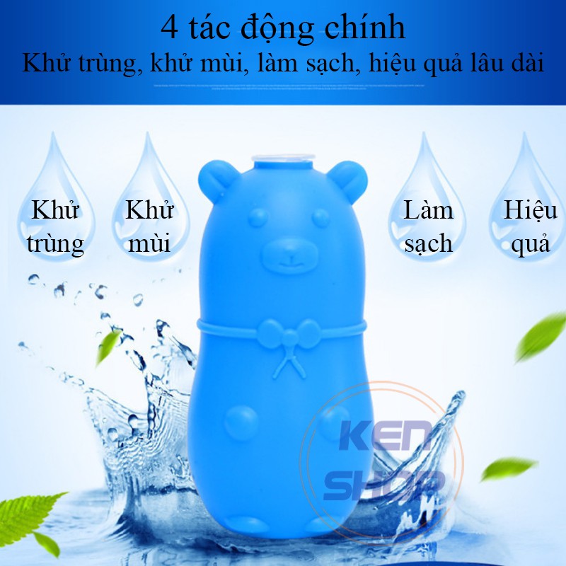 Lọ thả bồn cầu khử mùi diệt khuẩn siêu hiệu quả hình con gấu