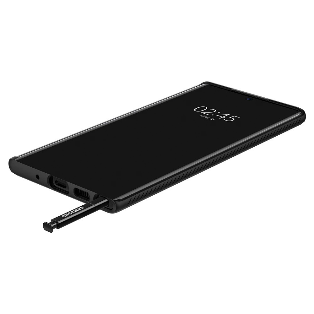 Ốp lưng chống sốc hàng hiệu Spigen Liquid Air màu đen cho Samsung Galaxy Note 10 Plus | Note 10 | Note 9