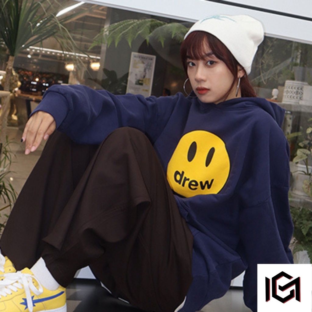 Áo Hoodie Nỉ Nam Nữ, Áo Khoác Hoodie Drew Unisex CHUMI form rộng nhiều màu phong cách Hàn Quốc