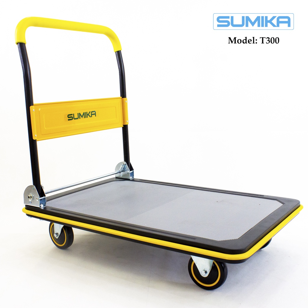 Xe Đẩy Hàng Tải Trọng 300kg Sumika T300 Sàn Xe Lớn Gấp Gọn - Xe Kéo Hàng Gấp Gọn - Xe Đẩy Hàng Tay