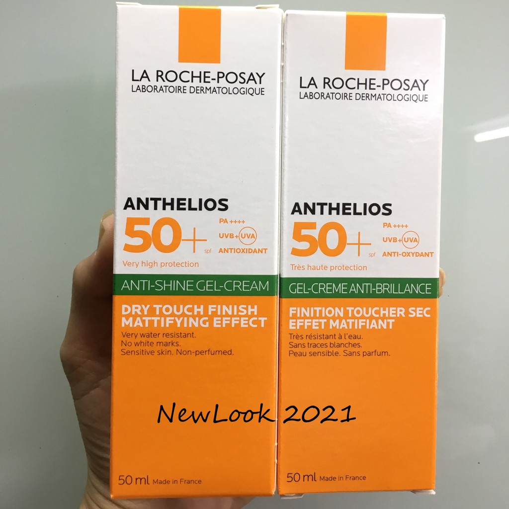 La Roche Posay Anthelios Gel Cream SPF 50+ Kem chống nắng La Roche Posay kiểm soát bóng nhờn cho da dầu 50mL