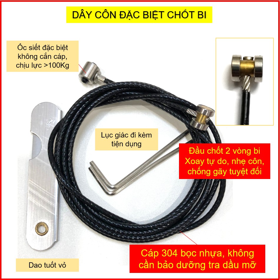 Dây côn dự phòng - ga dự phòng