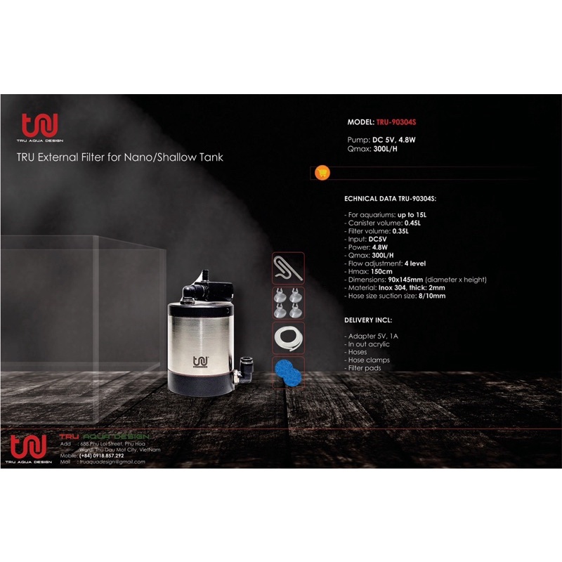 Lọc nano inox TRU-90304S chính hãng