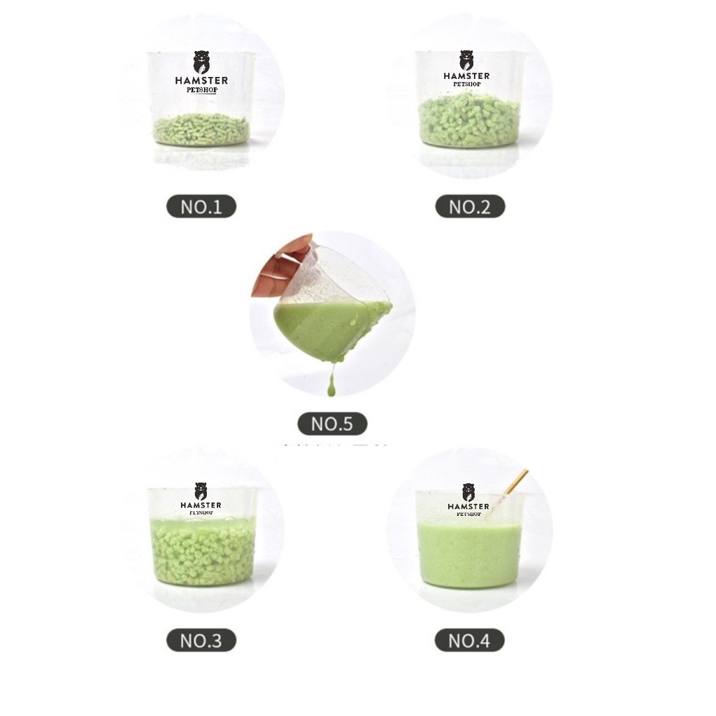 Lót chuồng đậu nành - Lót chuồng tofu cho hamster và thú cưng 500g