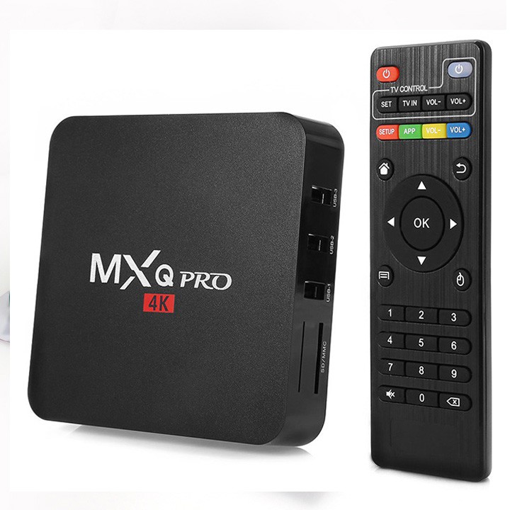 Android Tivi box MXQ PRO Tặng chuột MITSUMI - TẶNG DÂY AV .