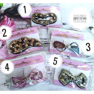 Kẹp tóc đính đá (5 mẫu)