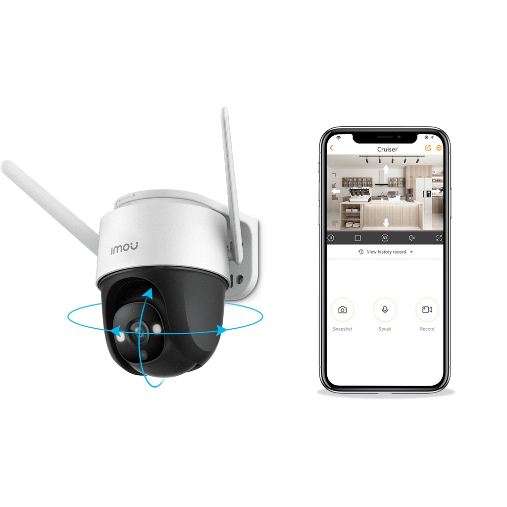 Camera Imou Cruiser 2MP IPC S22FP - Camera Ngoài Trời Zoom 16x, Xoay 360 Độ, Quay màu ban đêm, Phát hiện chuyển động