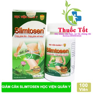 [ Chính Hãng ] Giảm Cân Slimtosen Học Viện Quân Y 100 Viên