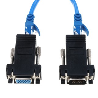 RJ45 to VGA Extender Male to LAN CAT5 CAT6 RJ45 Network Ethernet Cable