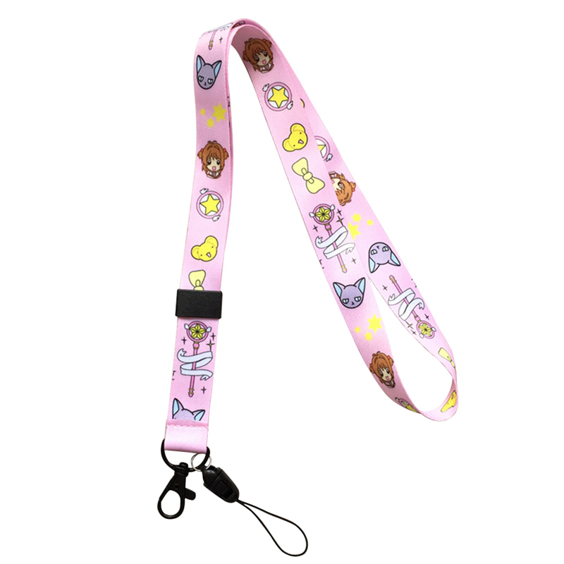 flowersqueen Dây đeo điện thoại họa tiết hoạt hình dễ thương