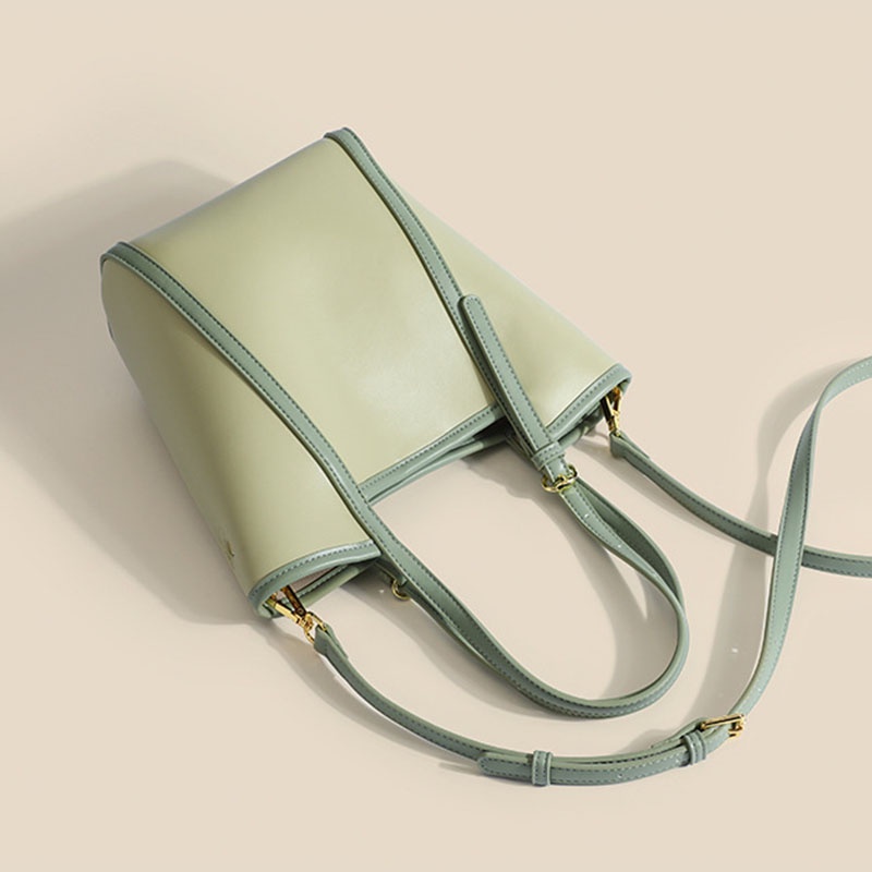 IELGY Túi Xách tote Cầm Tay Sức Chứa Lớn Ghép Mảnh Chất Lượng Cao Cho Nữ