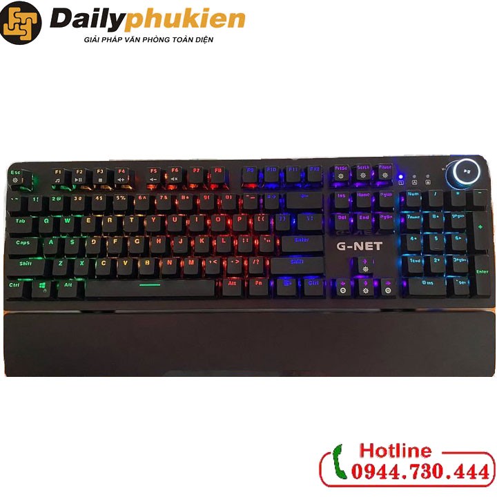 [Mã 267ELSALE hoàn 7% đơn 300K] Bàn phím cơ Gnet GK315 Switch quang BH 2 năm