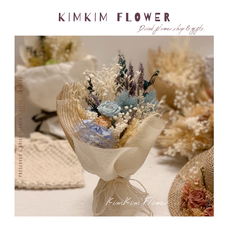 bó hoa khô , bó hoa mix sẵn tặng sinh nhật , bó hoa decor