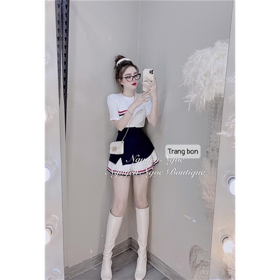 Set áo phông + chân váy