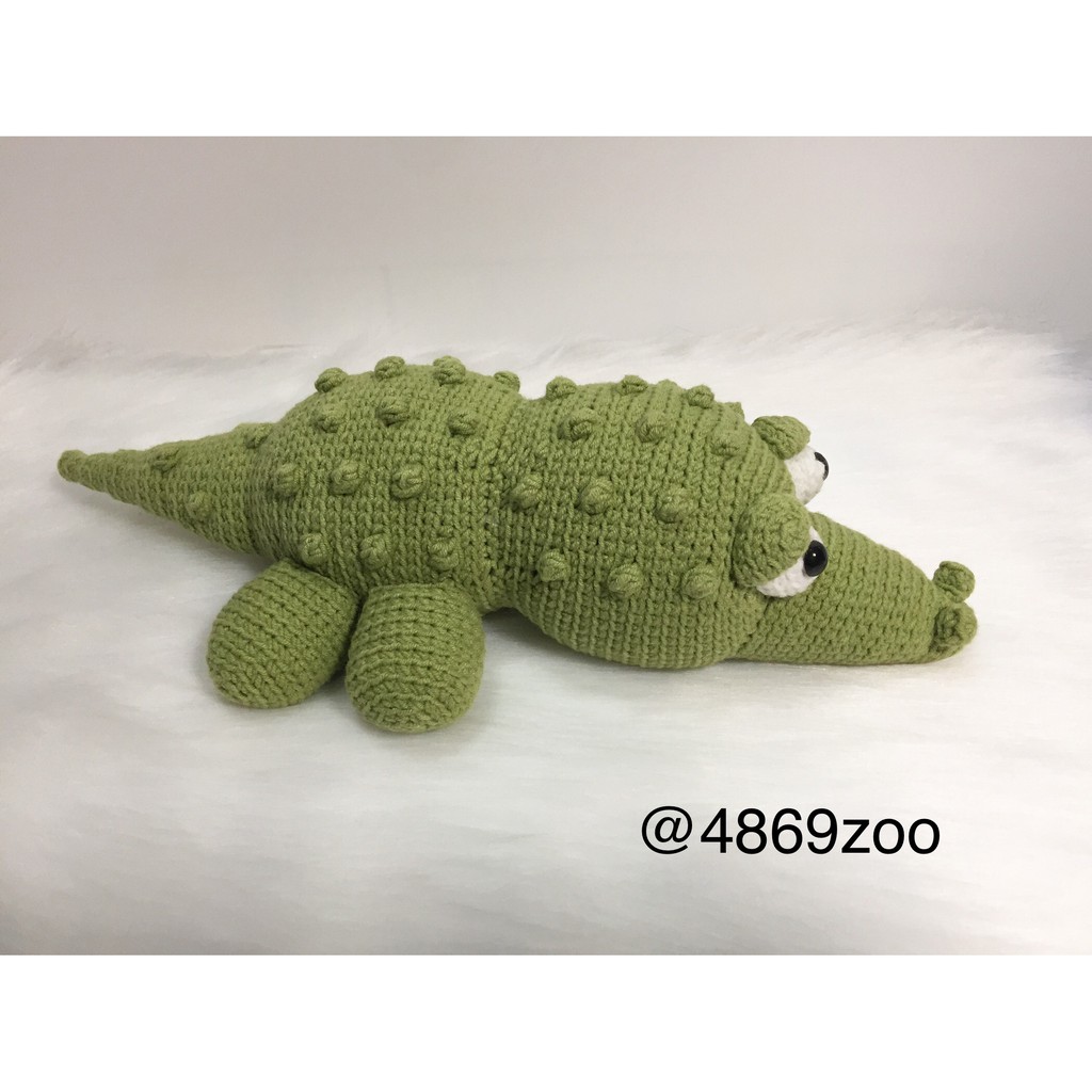 Cá sấu len_Thú bông handmade_Gấu bông len_Có sẵn
