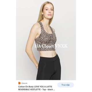 Áo Bra Croptop cotton Thể Thao Xuất Xịn