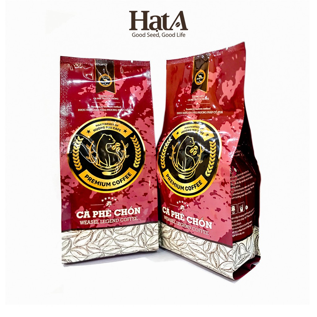 Cà phê chồn Hương Mai Cafe Weasel Legend Coffee 100% hạt Arabica nguyên chất 250gr