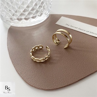 Beso Set 2 nhẫn cá tính 2 màu