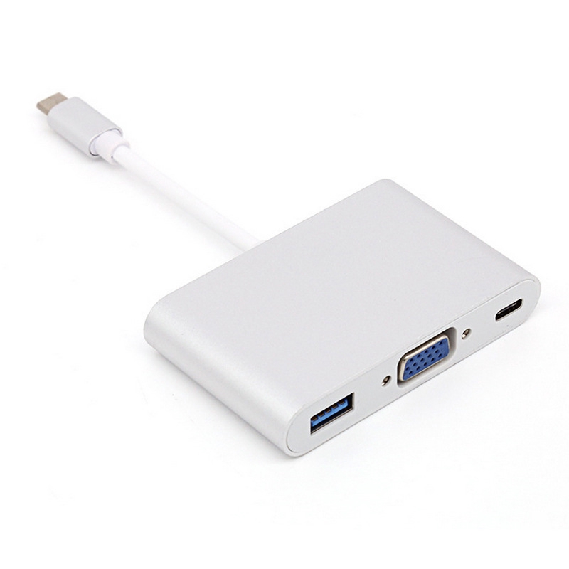 Đầu chuyển đổi USB 3.1 Loại C sang VGA+USB 3.0+PD 3 trong 1 chất lượng cao