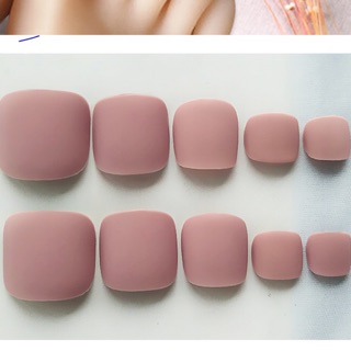 Bộ 24 móng chân giả nhám kèm keo