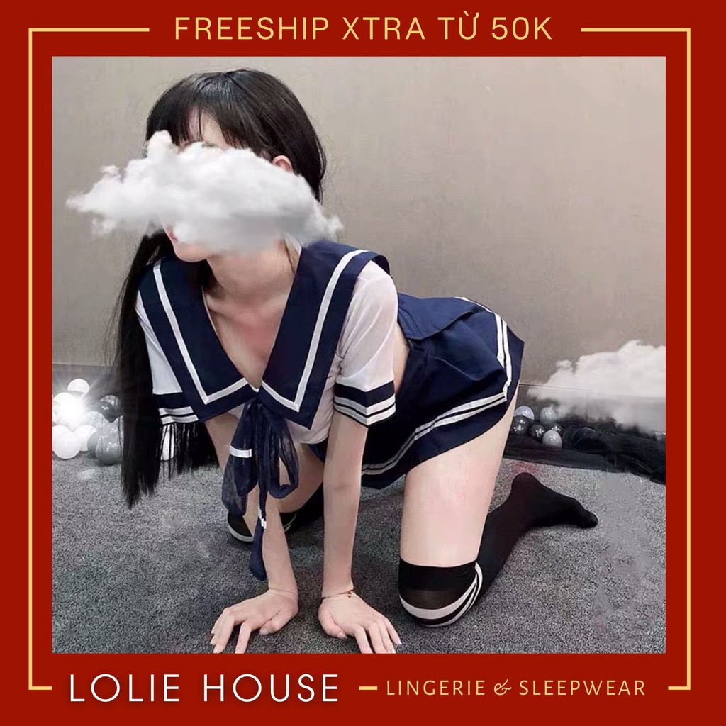 Đồ cosplay sexy học sinh anime - Set váy ngủ nữ sinh gợi cảm LOLIE HOUSE - CP20