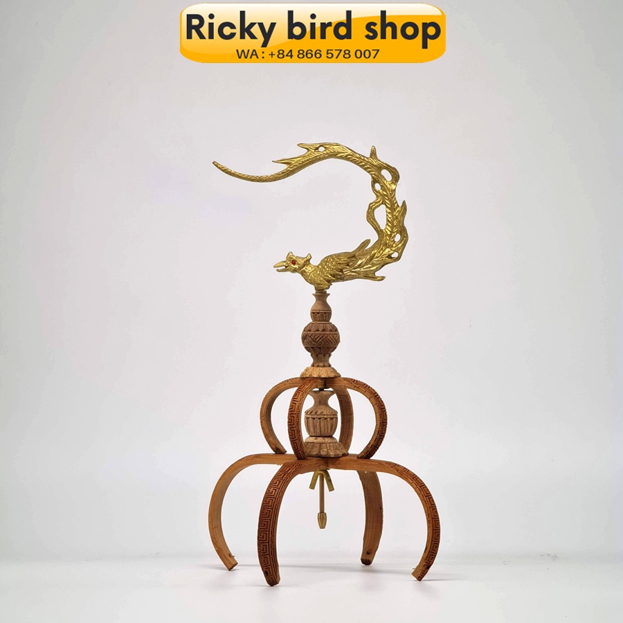 Lồng chim tre, Hwamei bird cage - 3D Quirrel design