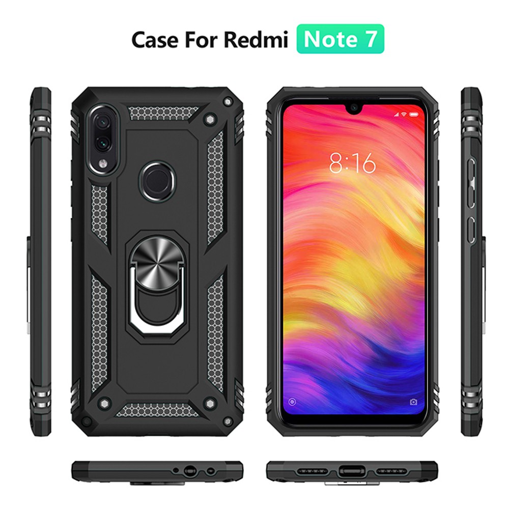 FREESHIP 50k_Ốp lưng Xiaomi Redmi Note 7, Ốp chống sốc 2 lớp kèm nhẫn iring làm giá đỡ cho Redmi Note 7 Pro