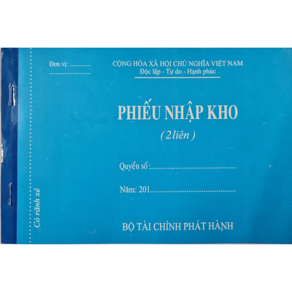 Phiếu nhập kho 2 liên 60 trang khổ A5