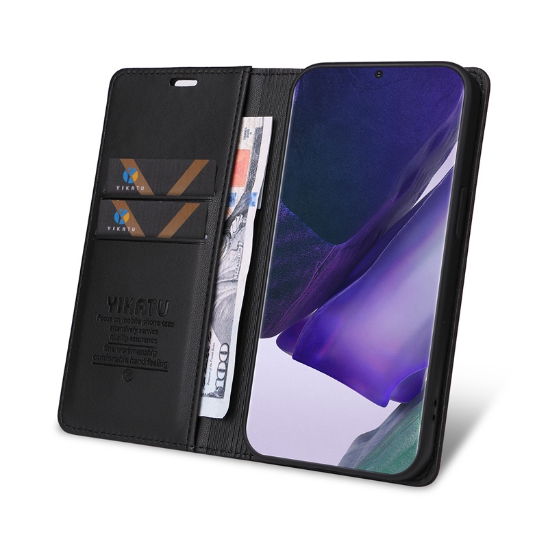 Ốp Điện Thoại Da PU Nắp Gập Từ Tính Kiểu Ví Sang Trọng Cho Samsung Galaxy Note20 Ultra Note10 + Note10 S10 Lite Note9 A30 A20 A10 M10