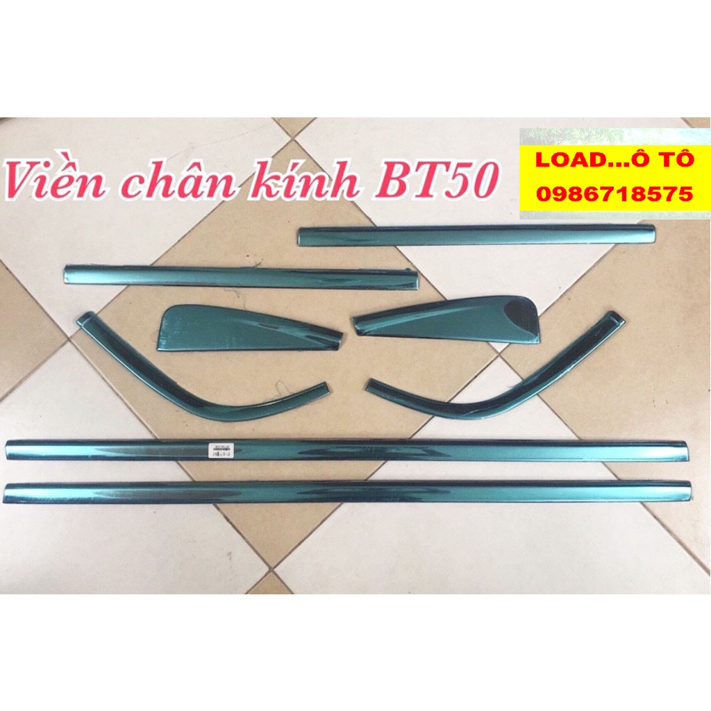 Bộ Ốp Nẹp Viền Chân Kính Mazda BT50 Mẫu Inox Cao Cấp