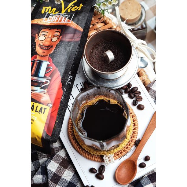 MR.VIET Cà Phê Đà Lạt - Cà Phê Rang Xay Túi 250g (MR.VIET Dalat - Ground Coffee 250g Bag) | BigBuy360 - bigbuy360.vn