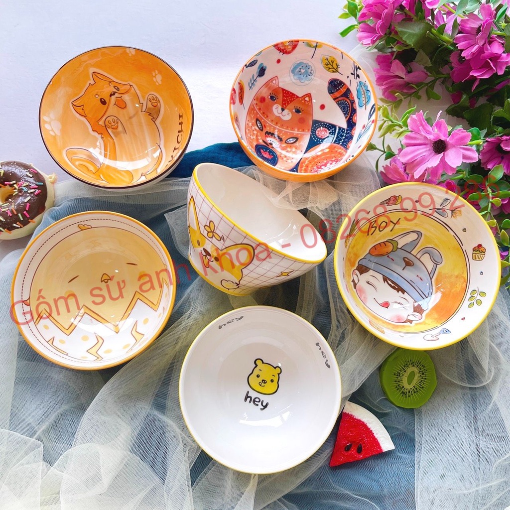 Tổng hợp Bát Ăn Cơm Bát Chè Đĩa Sứ Chén Dĩa Sứ Dễ Thương Cute Decor Cao Cấp mẫu mới nhất