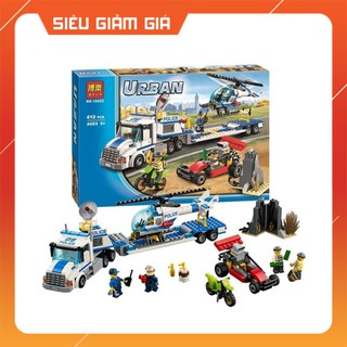 Lắp Ráp Xếp Hình Citi Urban Mô Hình Trực Thăng Vận Tải Truy Bắt Tội Phạm 410 Khối BELA10422