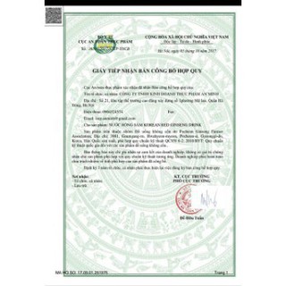 Nước giải độc gan Hàn Quốc