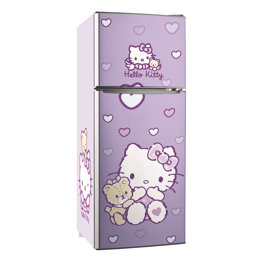 Combo 3 tấm HELLO KITTY (hồng) (Mặt trước và 2 mặt bên) khác nhau - Decal dán tủ lạnh