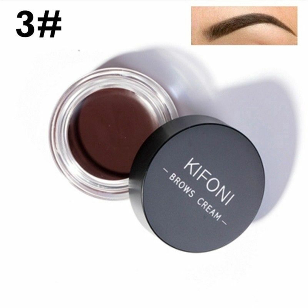 [Hàng mới về] Kem vẽ lông mày Kifoni với 5 màu tùy chọn kèm cọ trang điểm