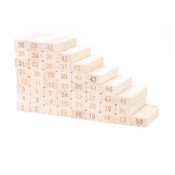 Đồ Chơi Rút Gỗ 54 Thanh Số Size Đại An Toàn Cho Bé