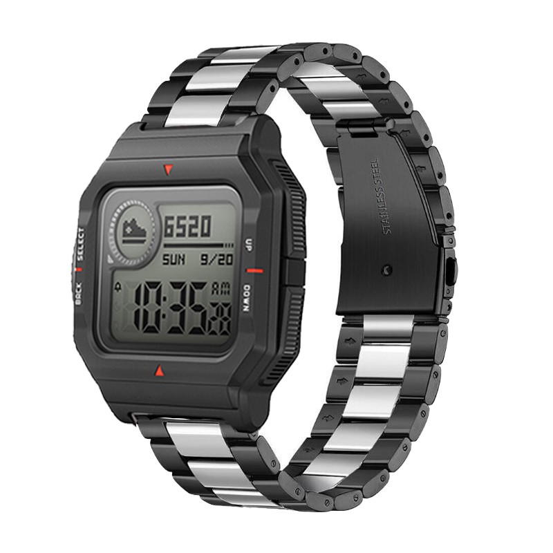 Dây Đeo Thay Thế Chất Liệu Kim Loại Dạng Lưới Cho Xiaomi Huami Amazfit Neo Bip Gts