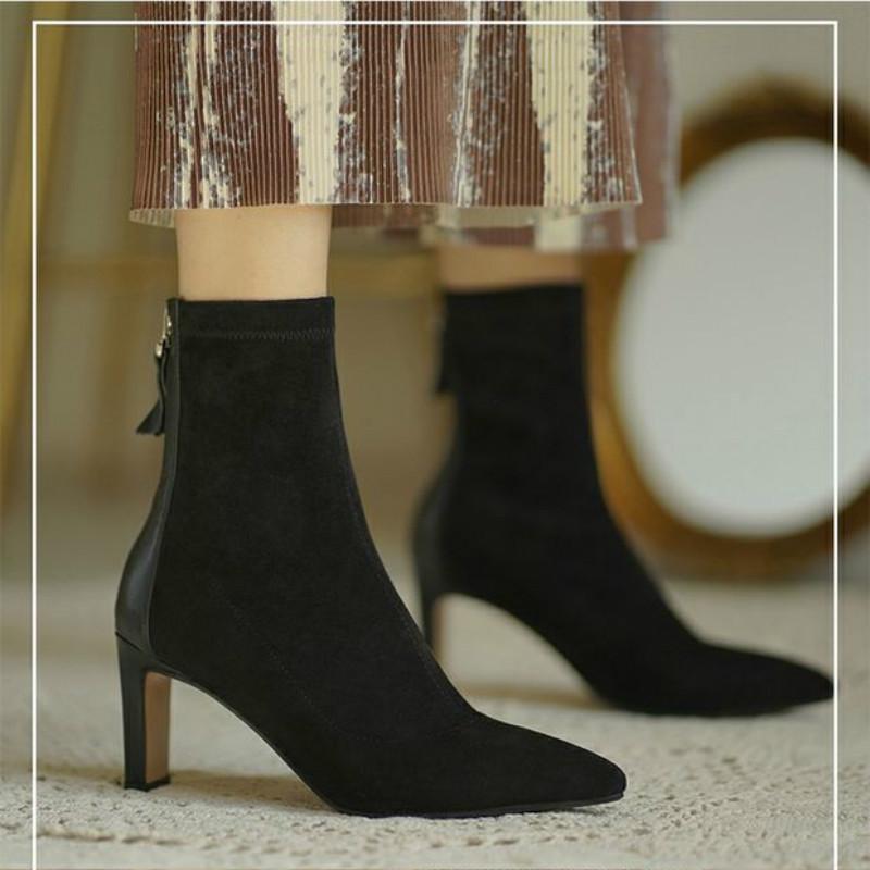 Giày Bốt Gót Cao Mũi Nhọn Đẹp Mắt Dành Cho Bạn Nữ | BigBuy360 - bigbuy360.vn