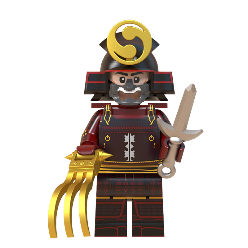 Bộ Đồ Chơi Lắp Ráp Mô Hình Chiến Binh Samurai Mini Cho Bé