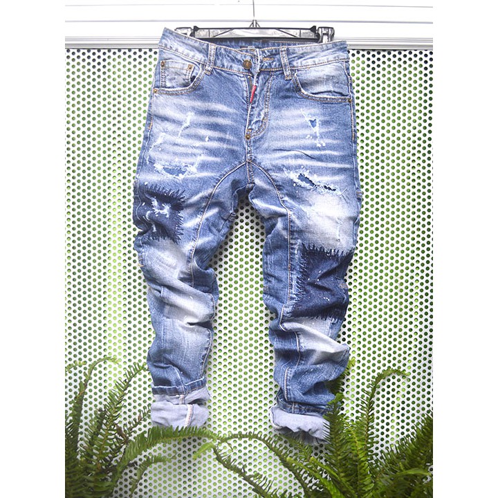 Quần Jean Unisex Rách Hàng nhập Cambodia