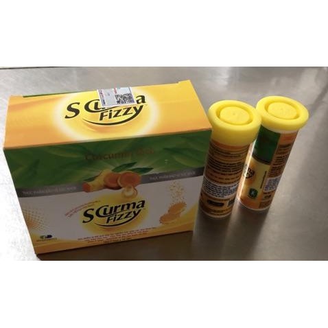 SCurma Fizzy - Viên sủi Hướng đích Nano Curcumin cho viêm loét dạ dày và trào ngược dạ dày