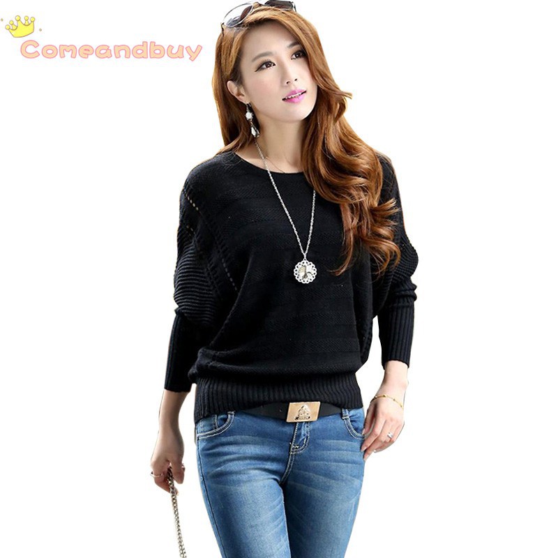 Áo thun sweater cánh dơi phong cách Hàn Quốc