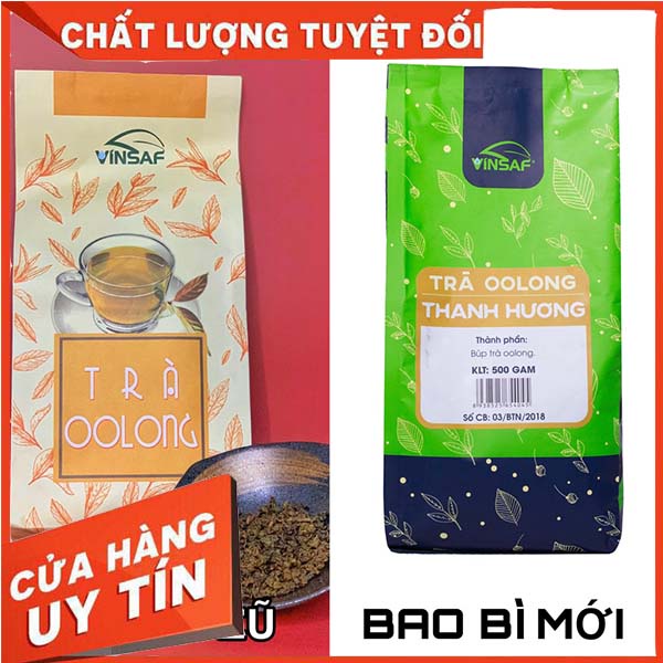 Trà Oolong Thanh Hương Vinsaf Gói 500g - Trà Oolong Lâm Đồng - Giá Đẹp Cho Chủ Quán