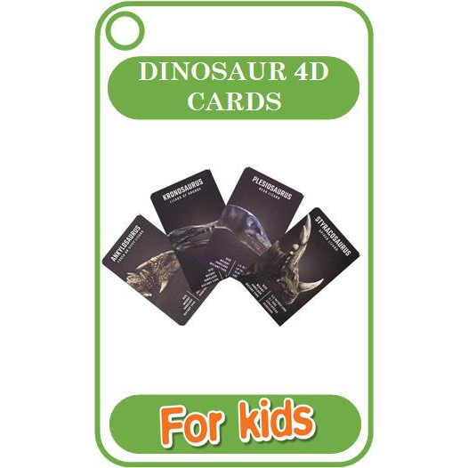 Bộ card KHỦNG LONG 4D cho bé