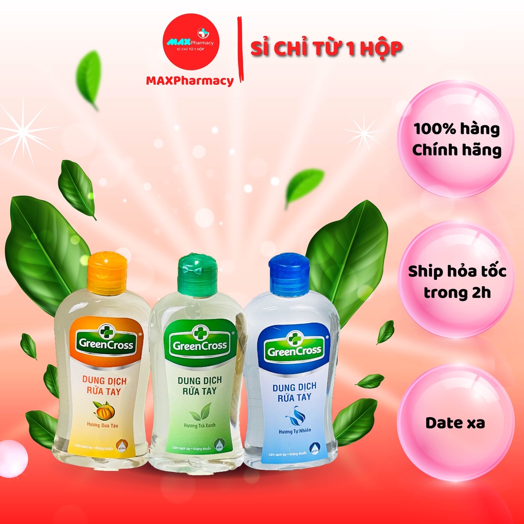 Dung dịch Nước Rửa tay Green Cross 250ml – Maxpharmacy