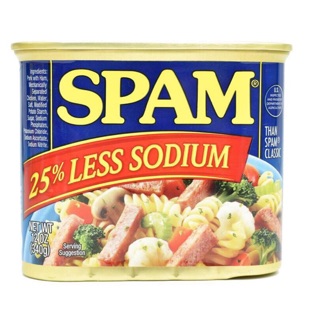THỊT NGUỘI ĐÓNG HỘP SPAM 25 LESS SODIUM 340g mỹ