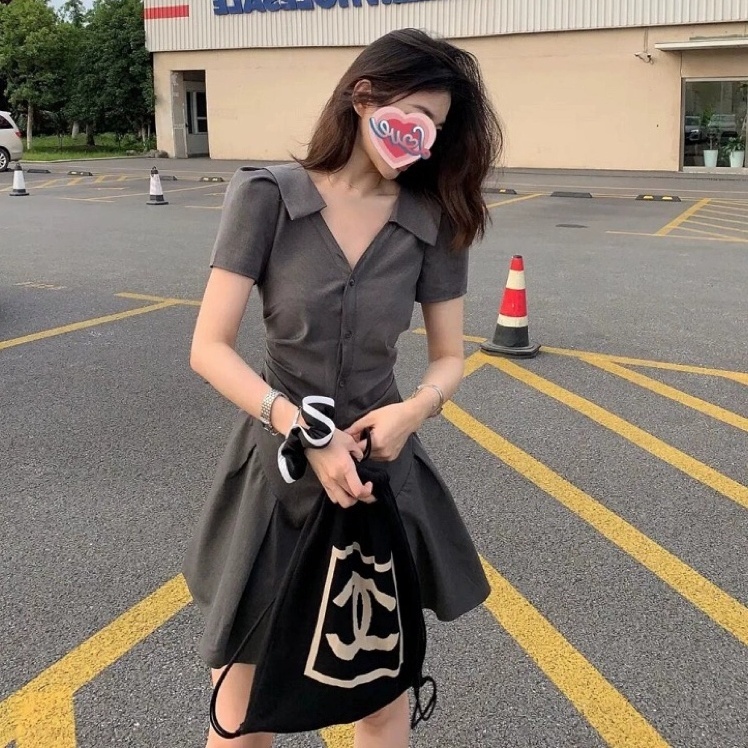 Đầm Polo Ôm Eo Thời Trang Mùa Hè Hàn Quốc Hàng Mới 2022 Dành Cho Nữ