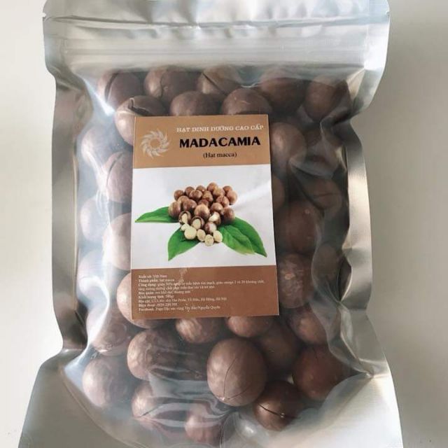 Macca túi zip 500gram