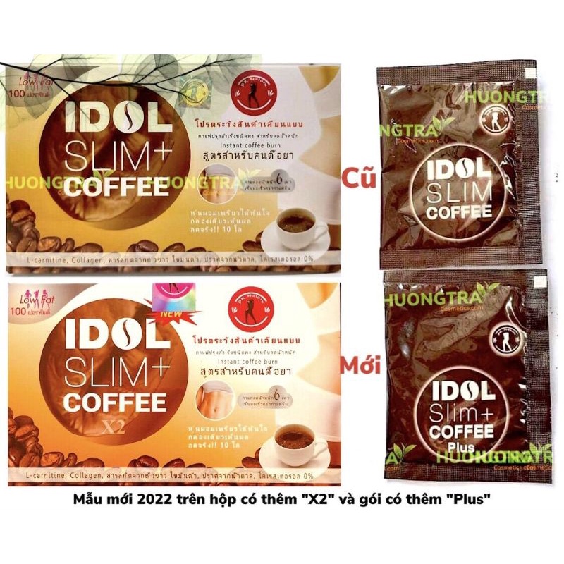Combo 2  Hộp Cà Phê Giảm Cân Idol Slim Coffee x2 Thái Lan